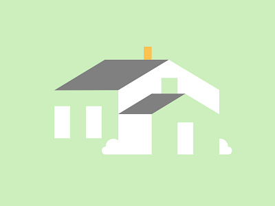 House geometric house illustration minimal