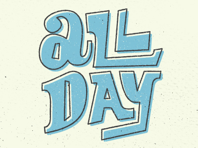 All Day typography