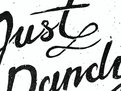 Just Dandy poster print typography