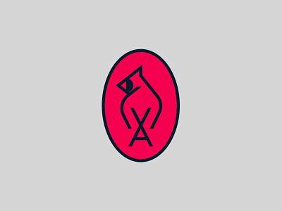 Shy Guy bird bird logo branding cardinal identity logo mark