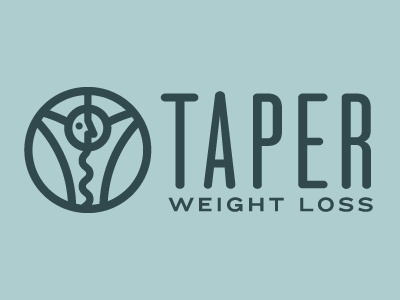 Taper Weight Loss branding identity logo mark typography