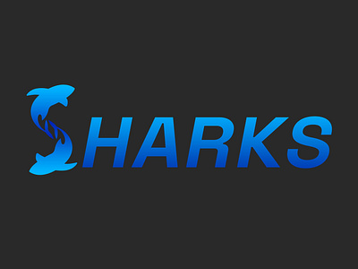 Logo with two sharks.