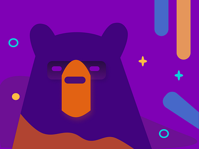 Bear Monk design designthinking figma graphic design illustration ui ux vector