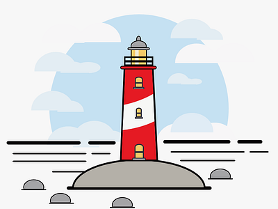 LightHouse design design designthinking figma flat graphic design illustration ux vector web website