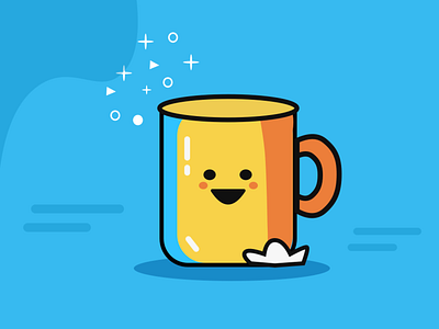 CoffeeMug Illustration design designthinking figma graphic design illustration sketch app ux vector