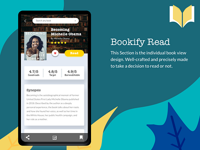 Book - Detailed Page app design designthinking dribbble figma flat graphic design icon illustration illustrator logo mobile sketch app type typography ui ux vector web