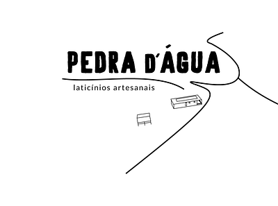 laticínios Pedra d'Água branding design illustration logo vector visual design