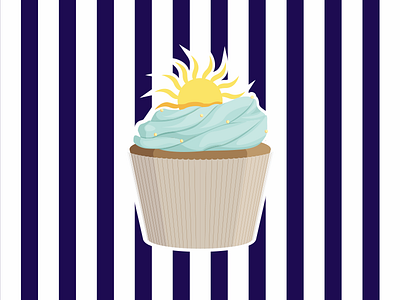 Cupcake graphic design icon illustration illustrator