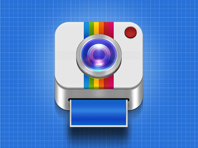 Instaprinter icon instagram ios lens paper photo polaroid printer rainbow