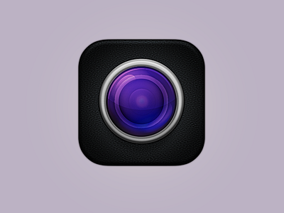 Camera app camera glass icon ios leather lens