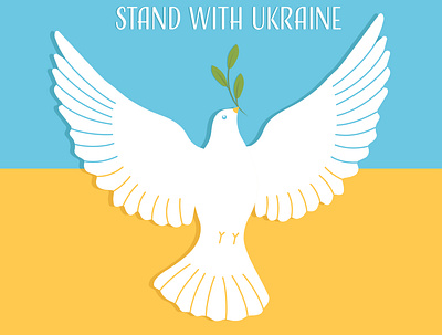 Stand With Ukraine design graphic design illustration peace stop war ukraine vector war