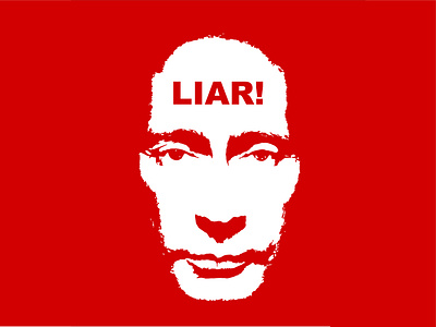 The Great Liar design graphic design illustration stop putin stop war stop war in ukraine terrorist ukraine