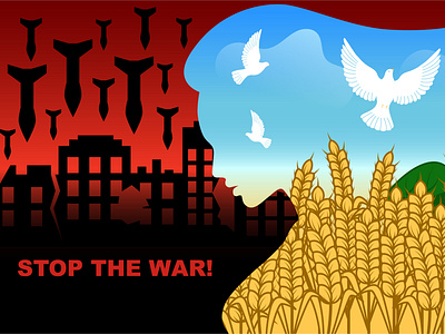 STOP THE WAR IN UKRAINE design graphic design no war no war in ukraine peace to ukraine stop the war ukraine