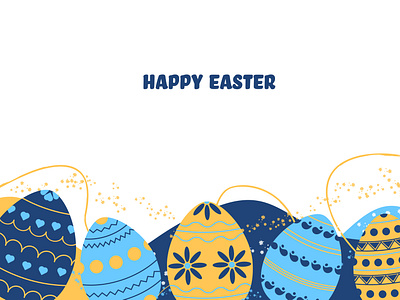 Happy Easter! design easter illustration no war peace ukraine vector