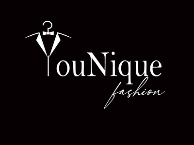 Logo for a men's clothing brand Younique Fashion. branding design graphic design icon illustration logo typography vector