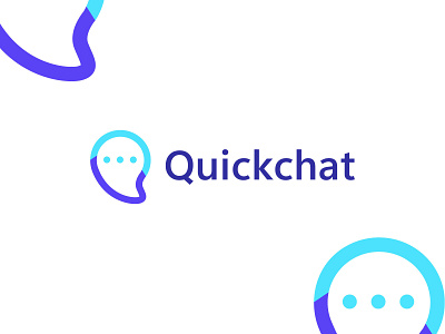 Quickchat logo brand identity branding graphic design identity logo logo design logotype modern logo