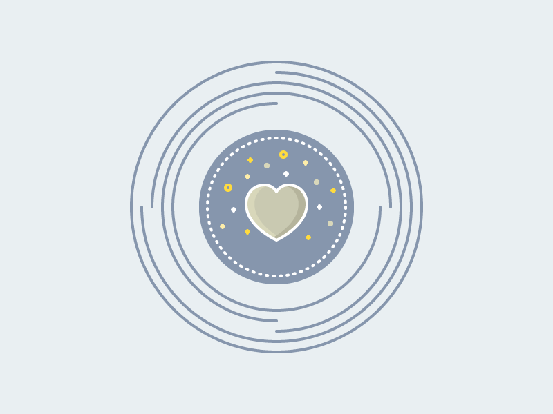 Heart Icon love heart color infographic vector icon