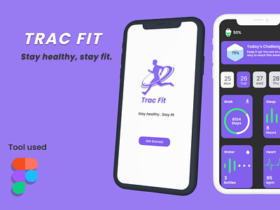 TRACFIT Project graphic design logo ui