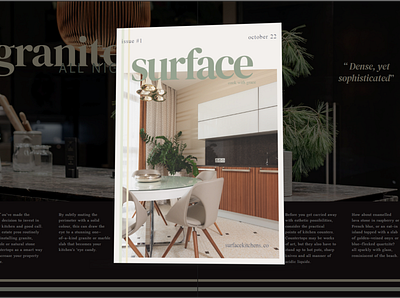 Surface Kitchen Magazine branding design typography