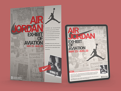 Air Jordan: Exhibit of Aviation eAdvert Mockup