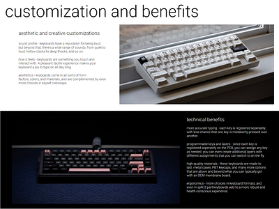 Interactive Mechanical Keyboard eMagazine design typography