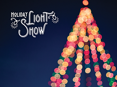 Holiday Light Show · Logo Application adobe illustrator branding design logo logo design typography