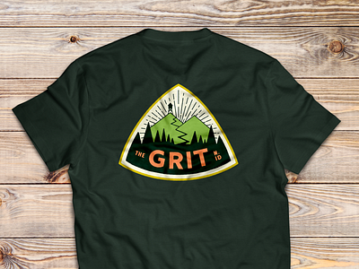The GRIT North Idaho Trail Series · Logo Application adobe illustrator badge branding hand drawn illustration logo logo design vector