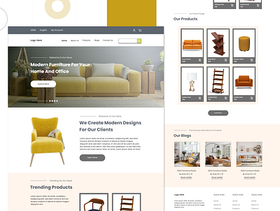 Furniture Website UI UX Design furniture website minimalistic design ui ui design ui ux ux ux design web design website design