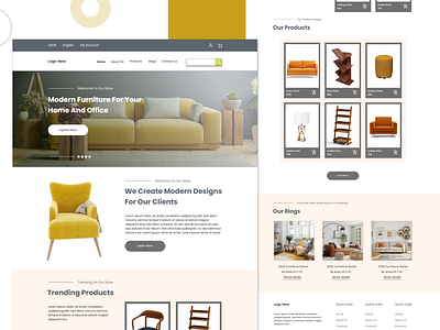 Furniture Website UI UX Design