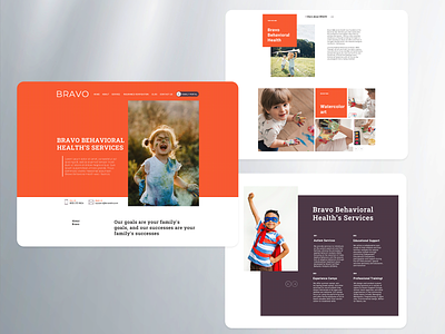 Homepage design branding children design homepage web design