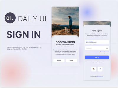 1. DAILY UI -Sign in