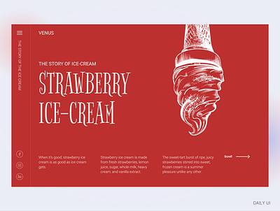 Daily UI - Loading page color grid home homepage ice cream loading red serif typography ui web