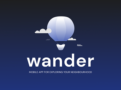 wander activites branding illustration logo mobile app neighborhood places vector