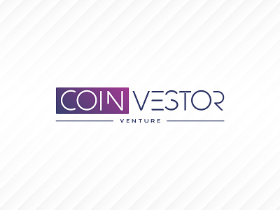 Coinvestor Venture Logo bitcoin branding coin crypto investment logo money ventures