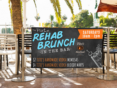 Brunch Banner Mockup advertisement banner mockup branding design restaurant banner