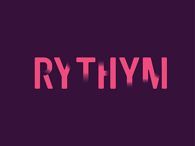 Rythym adobe illustrator design typography vector