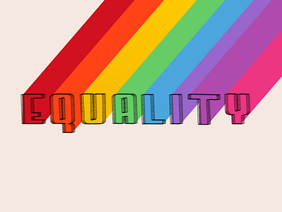 EQUALITY adobe illustrator design equality typography vector
