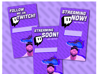 Instagram Story Templates - Twitch Stream adobe illustrator design instagram story streaming template twitch typography vector