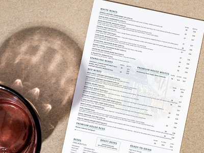 Fish House Drink Menu Mockup