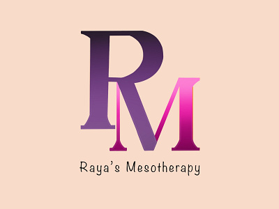 Logo/font design for Raya’s Mesotherapy branding graphic design logo