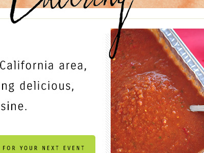 catering website catering food hot salsa website