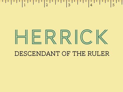 Herrick - Descendant of the Ruler herrick last name rebound ruler