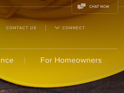 Hardhat header home menu minimal nav proxima nova real estate