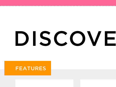 Discover Paper Rebranding gotham header orange pink