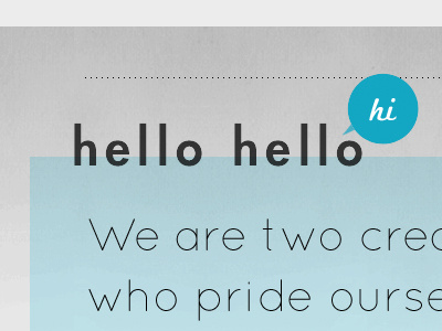 Hello Hello Hi hello launch layout website
