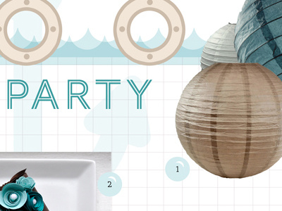 Nautical Party lanterns nautical ocean paper party products sea