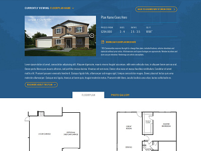 RSI Communities - Floorplan Detail Page blue builder cta floorplan grid home builder homes real estate ui website