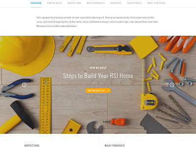 RSI Communities - Building Your Home cta home builder homes menu navigation process real estate slides slideshow ui website