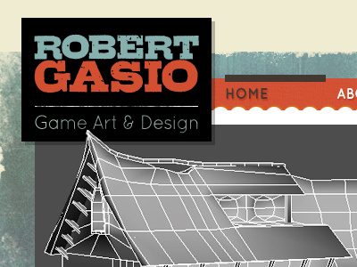 Robert Gasio - 1st revision 3d modeling black blue red video game