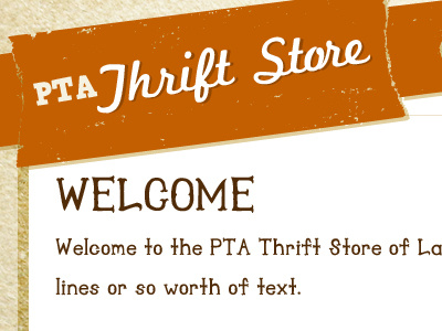 Weekly Warm-Up: Thrift Store Logo 1 by Jessica Brown on Dribbble